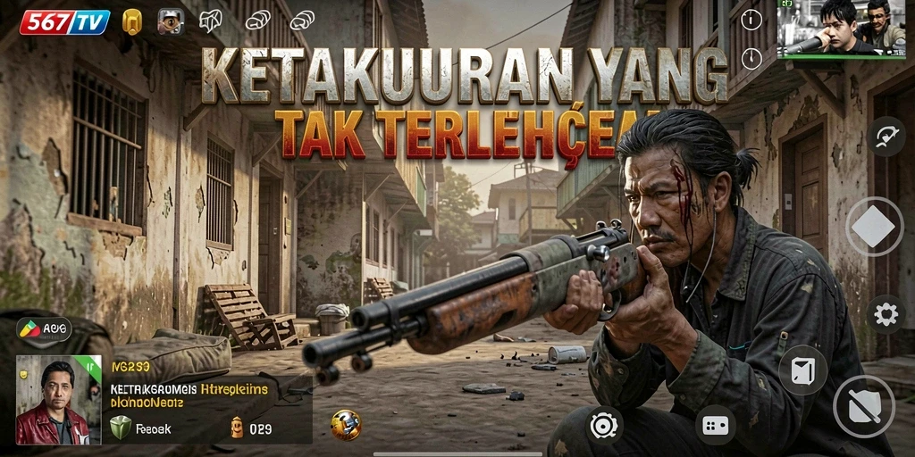 Tampilan gameplay mendebarkan dari 567TV dengan elemen horor yang mencengkeram.