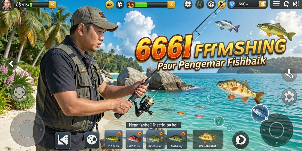Screenshot utama 666I menampilkan aksi memancing yang seru dan grafis yang memikat.