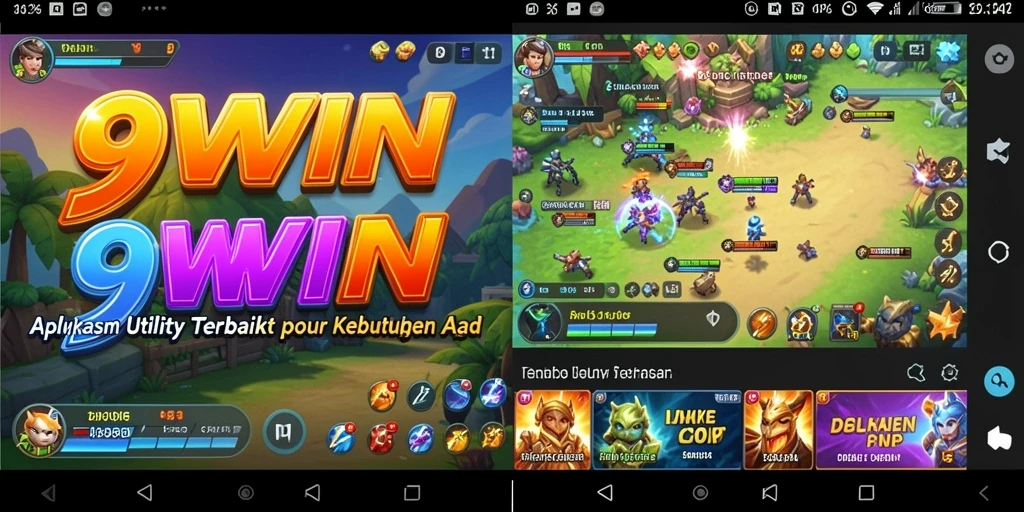 Tampilan antarmuka 9WIN yang sederhana dan intuitif.