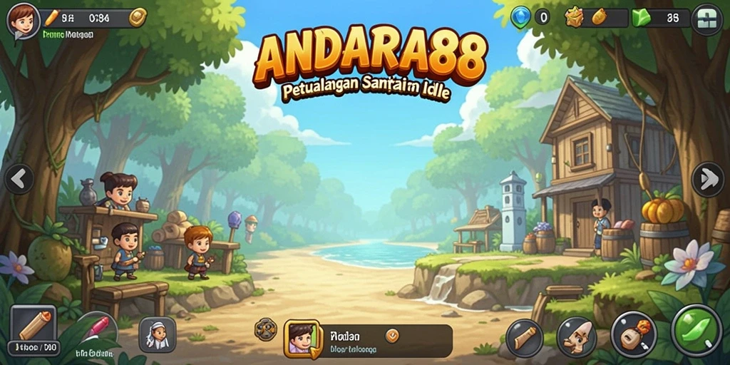 Tangkapan layar ANDARA88 menampilkan gameplay Idle yang santai dan menyenangkan.