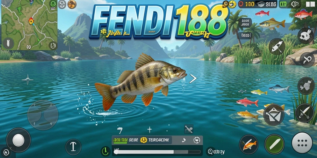 Screenshot FENDI188 menampilkan gameplay memancing yang menegangkan.