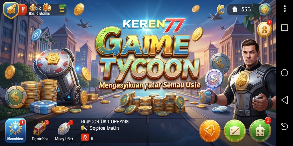 Tampilan gameplay KEREN77 yang seru dan penuh strategi Tycoon.