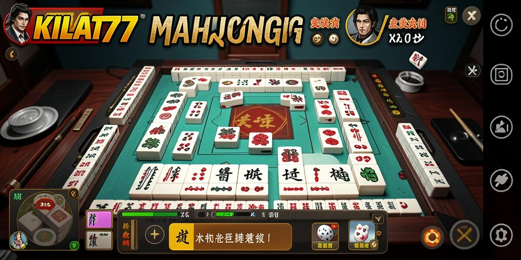 Screenshot KILAT77 menampilkan gameplay seru dengan grafis Mahjong yang memukau.