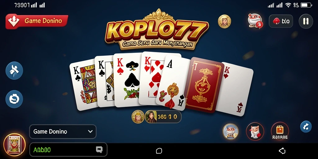 Tangkapan layar gameplay KOPLO77 menunjukkan aksi seru permainan Domino.