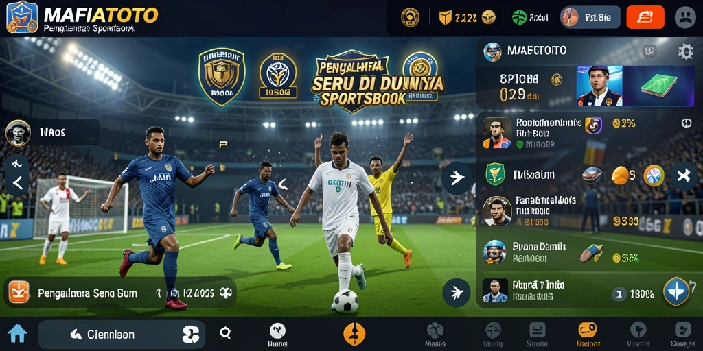 Screenshot utama MAFIATOTO yang menunjukkan aksi taruhan olahraga.