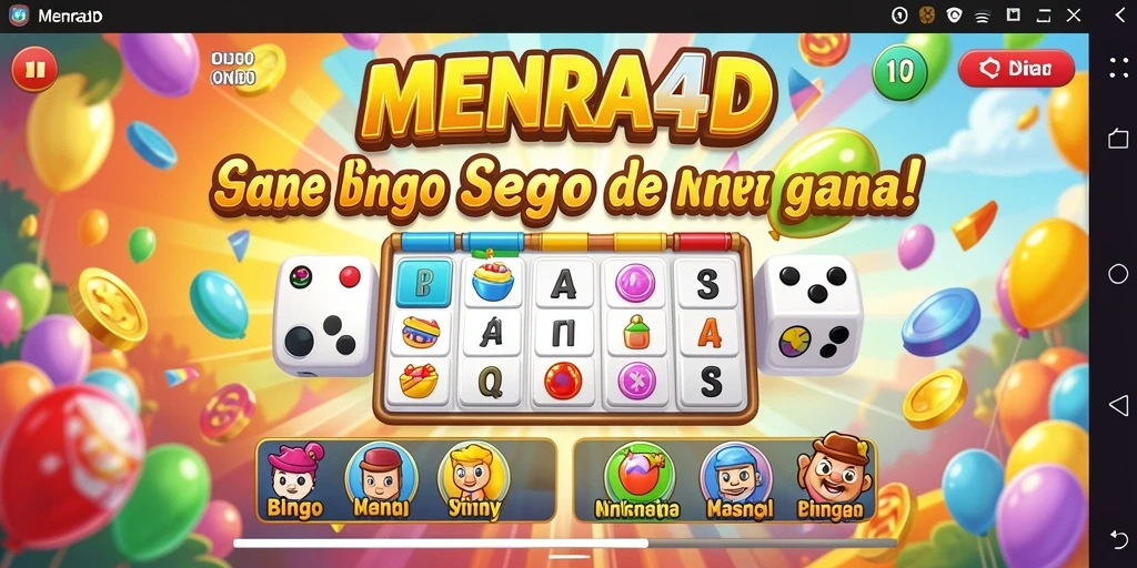 Tampilan gameplay seru dalam game Bingo MENARA4D.