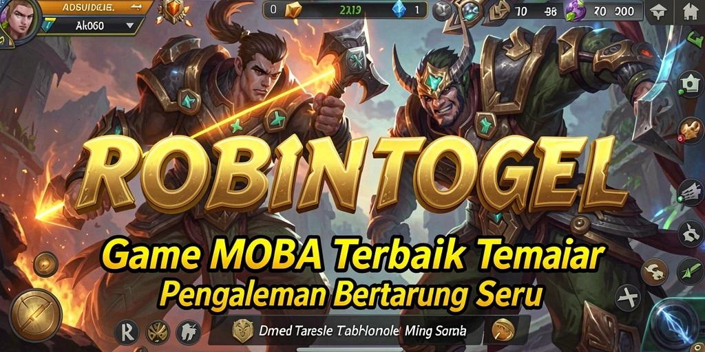 Screenshot dari gameplay seru dalam ROBINTOGEL game MOBA.