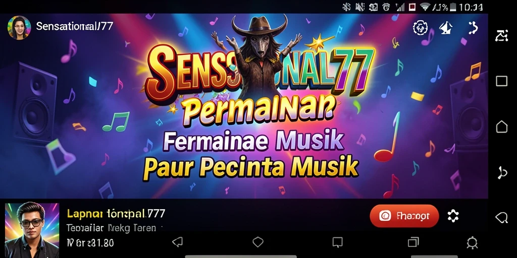 Tampilan gameplay SENSATIONAL77 yang penuh warna dan interaktif.