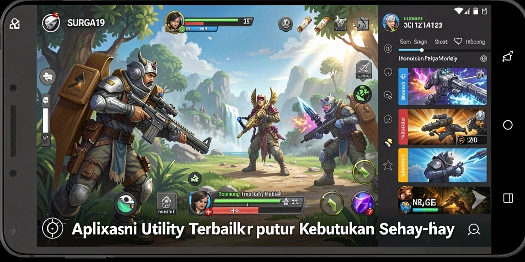 Tampilan antarmuka pengguna SURGA19 yang ramah dan fungsional.