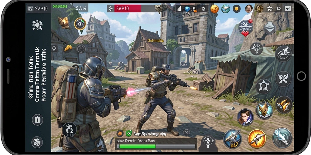 Screenshot gameplay SVIP10 yang menunjukkan strategi pertempuran yang mendebarkan.