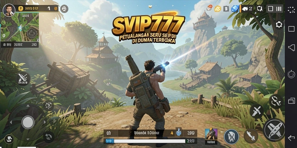 Screenshot menampilkan petualangan seru dalam dunia Open World SVIP777.