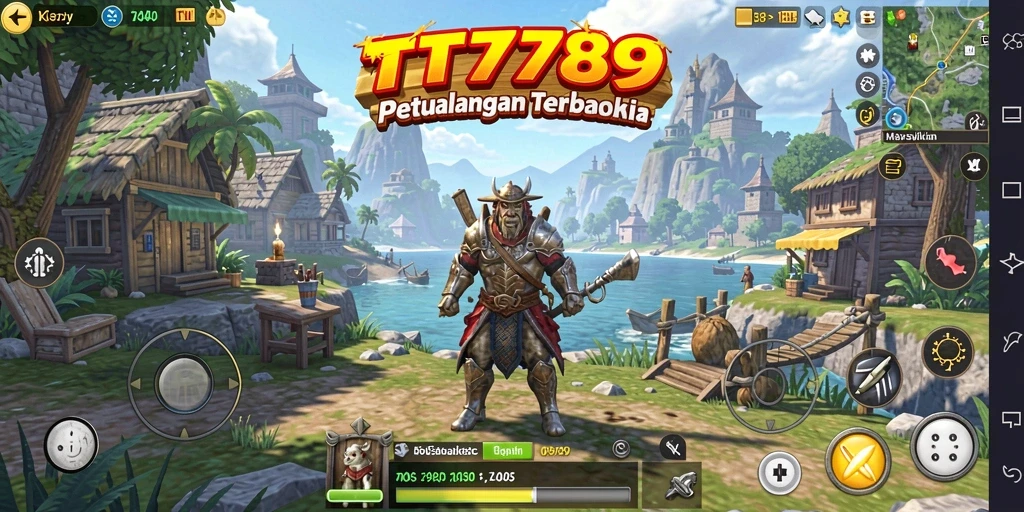 Gameplay TT789 yang menampilkan eksplorasi dunia terbuka yang luas.